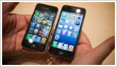Apple iPhone 5S with multiple screen sizes